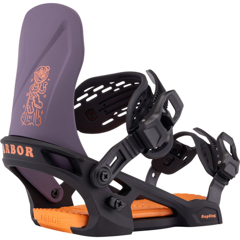 ARBOR Sapling Snowboardbindung 2025 Black Violet