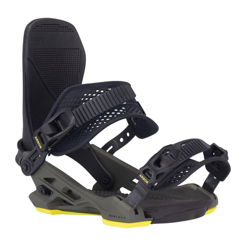 ARBOR Hemlock Snowboardbindung 2027 Charcoal/Highlighter