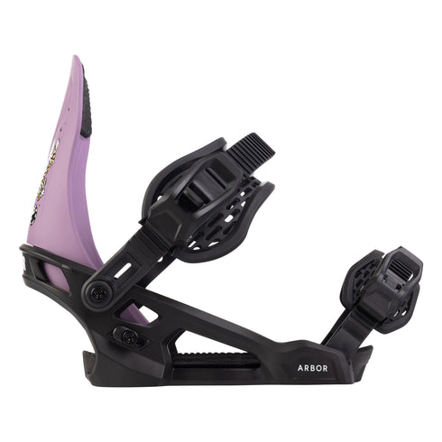 ARBOR Sapling Snowboardbindung 2024 Black Purple